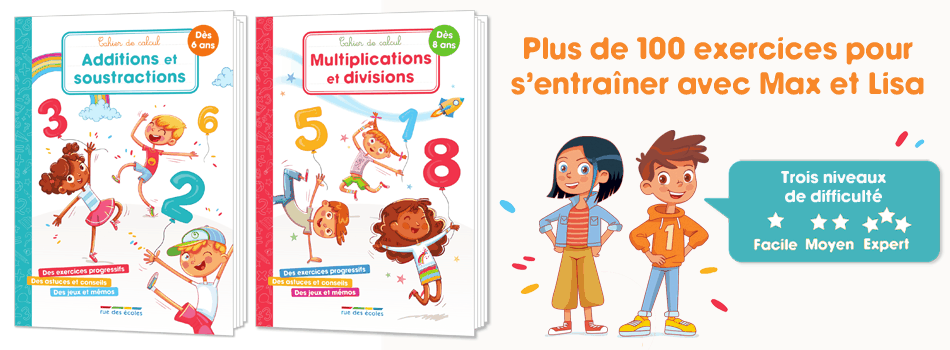 Cahiers de calcul : Additions et soustractions / Multiplications et divisions