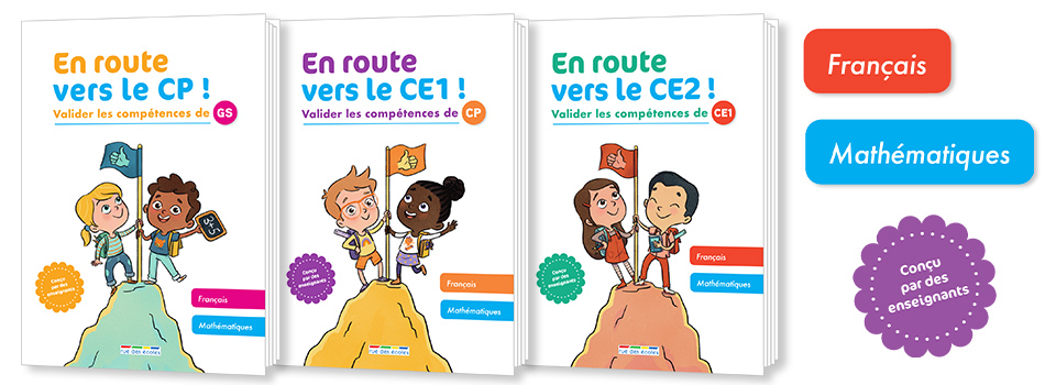 Collection « En route vers » CP, CE1 et CE2 - Français et Mathématiques