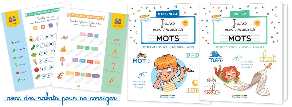 J'écris mes premiers mots - Maternelle - Éditions rue des écoles