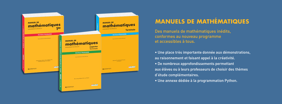Manuel de mathématiques - Enseignement de spécialité