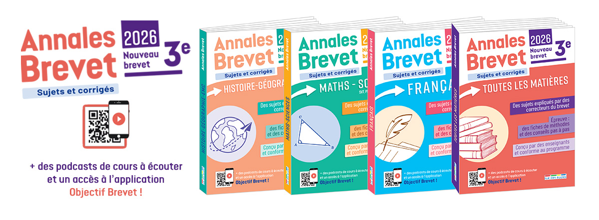 Annales Brevet 2026 - Sujets et corrigés - Nouveau brevet