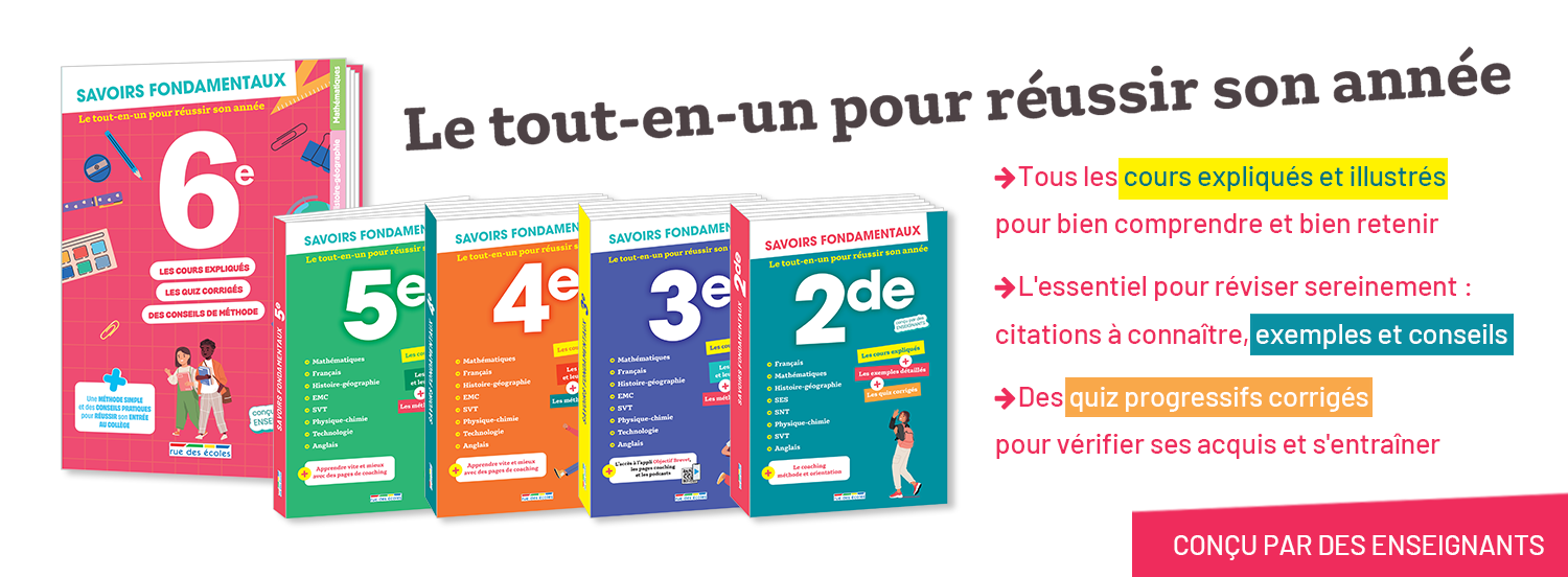 Savoirs fondamentaux : le tout-en-un pour réussir son année !