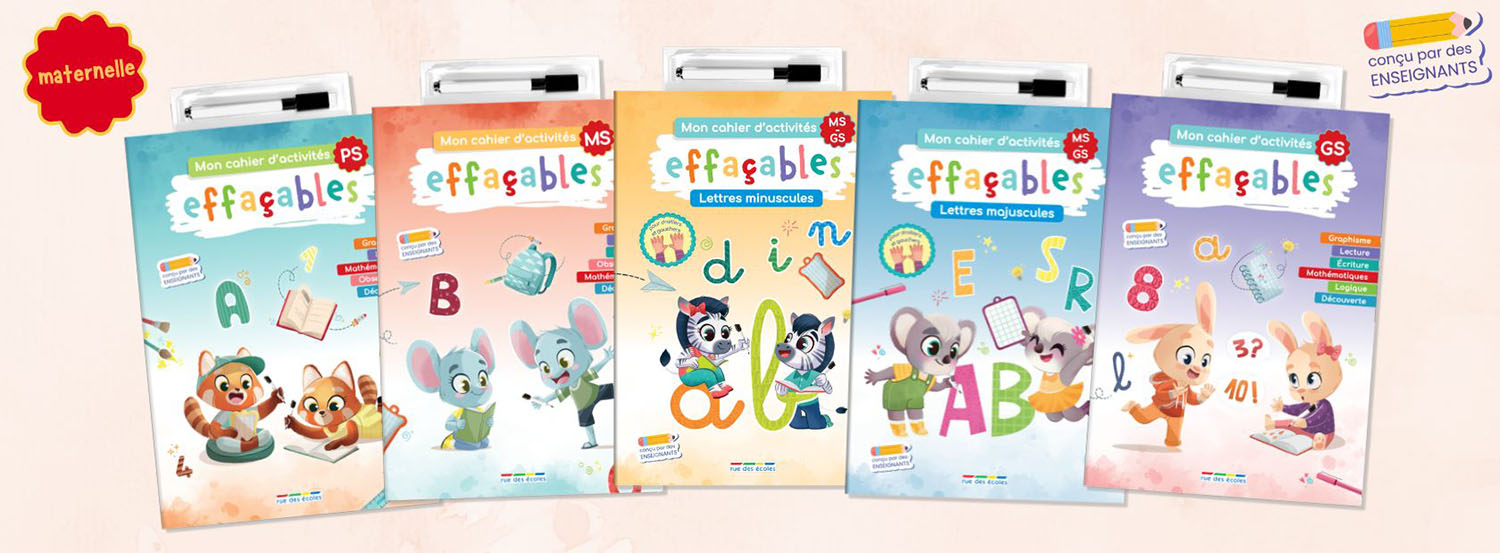 Maternelle : Mon cahier d'activités effaçables