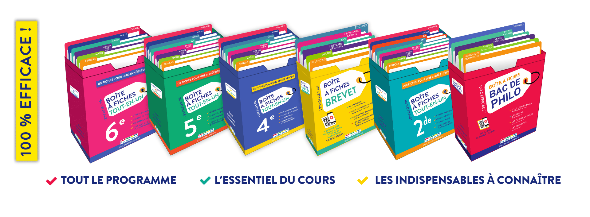 Boîte à fiches : tout le programme, l'essentiel du cours pour réviser 100 % efficace