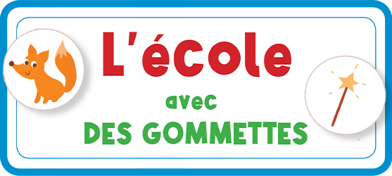 L'école avec des gommettes